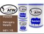 Preview: Porsche, Mahogany Metallic, M8Y / Y8: 500ml Lackdose + 500ml Klarlack + 250ml Härter - Set, von ATW Autoteile West.